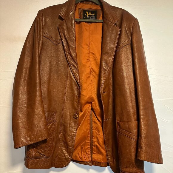 Vintage Adler leather Mfg. Co made in California size size 42 - Picture 4 of 9